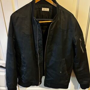 Barneys New York Camouflage Bomber Jacket